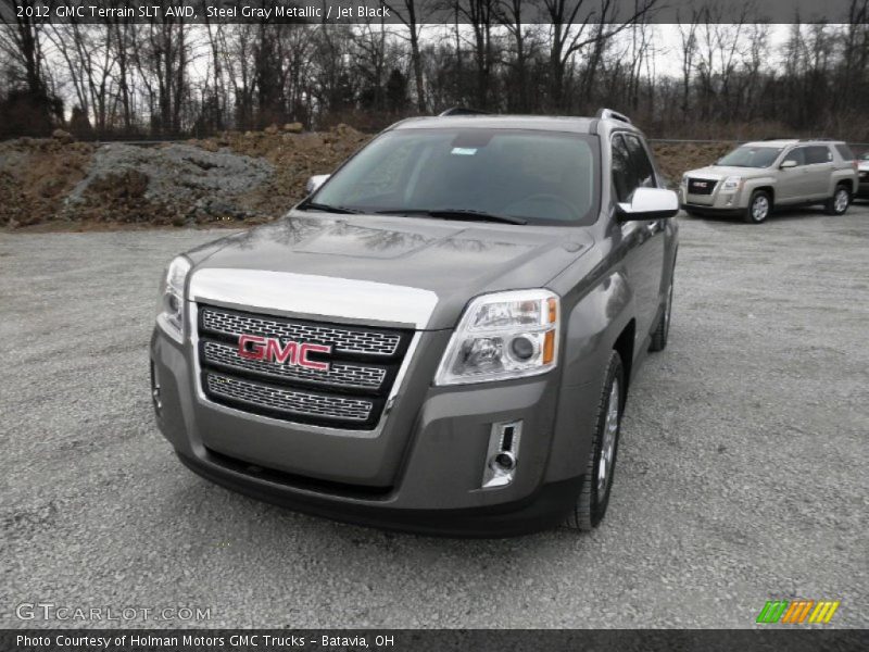 Steel Gray Metallic / Jet Black 2012 GMC Terrain SLT AWD