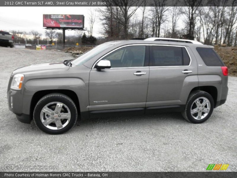 Steel Gray Metallic / Jet Black 2012 GMC Terrain SLT AWD