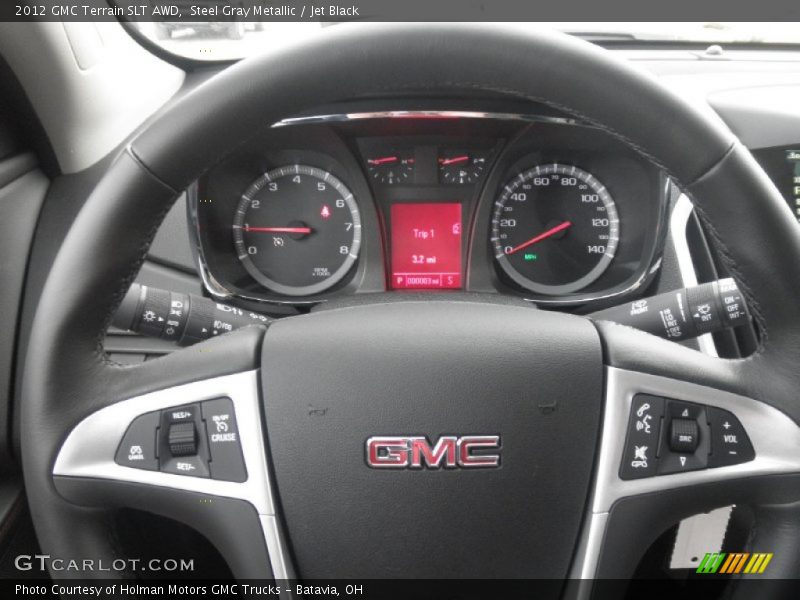 Steel Gray Metallic / Jet Black 2012 GMC Terrain SLT AWD