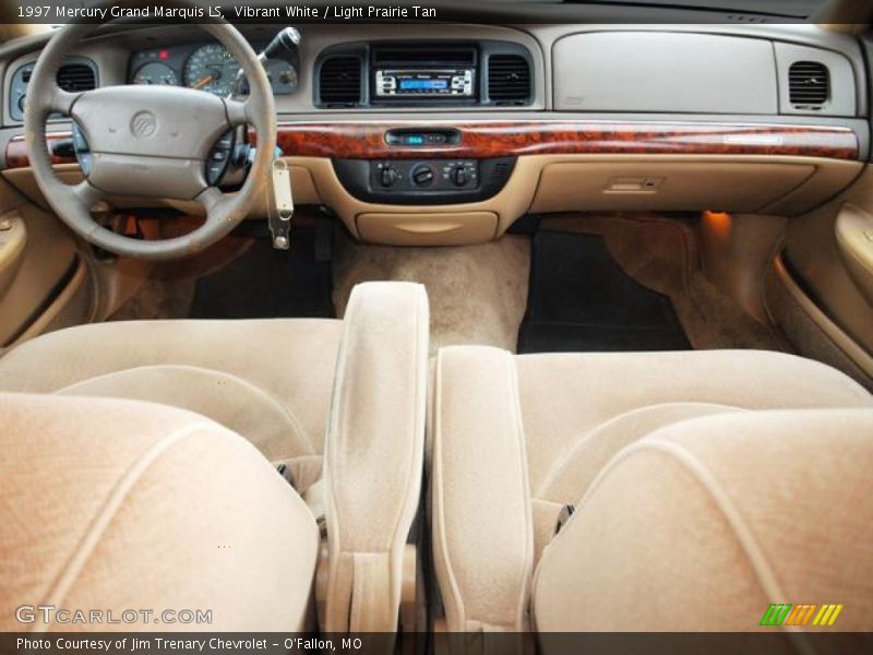 Vibrant White / Light Prairie Tan 1997 Mercury Grand Marquis LS