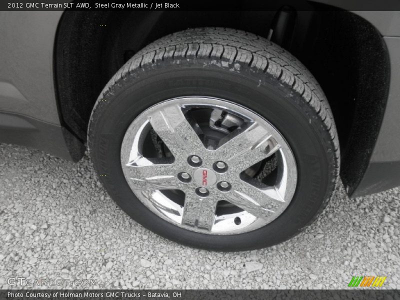 Steel Gray Metallic / Jet Black 2012 GMC Terrain SLT AWD