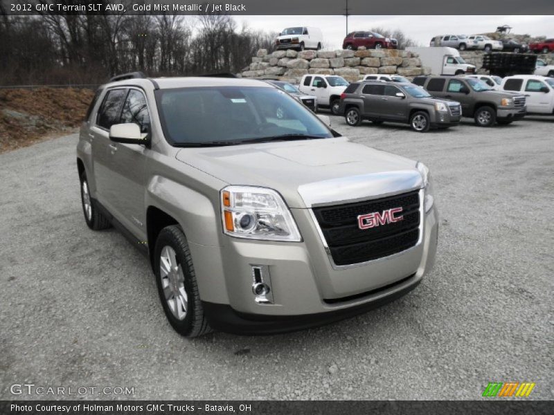 Gold Mist Metallic / Jet Black 2012 GMC Terrain SLT AWD