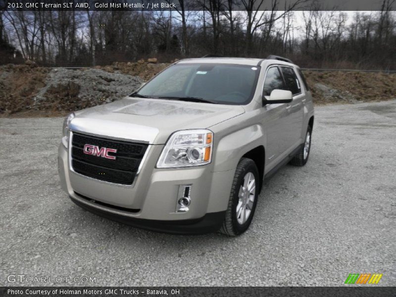 Gold Mist Metallic / Jet Black 2012 GMC Terrain SLT AWD