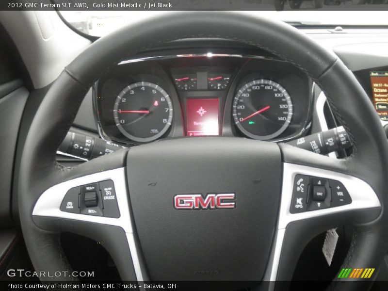 Gold Mist Metallic / Jet Black 2012 GMC Terrain SLT AWD