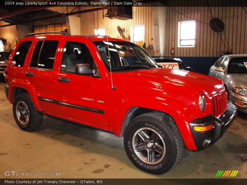 Flame Red / Dark Slate Gray 2004 Jeep Liberty Sport 4x4 Columbia Edition
