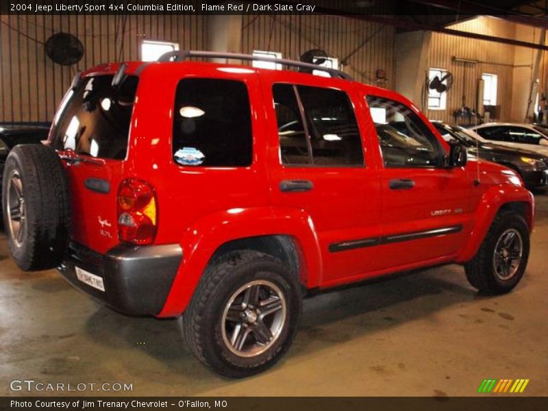 Flame Red / Dark Slate Gray 2004 Jeep Liberty Sport 4x4 Columbia Edition