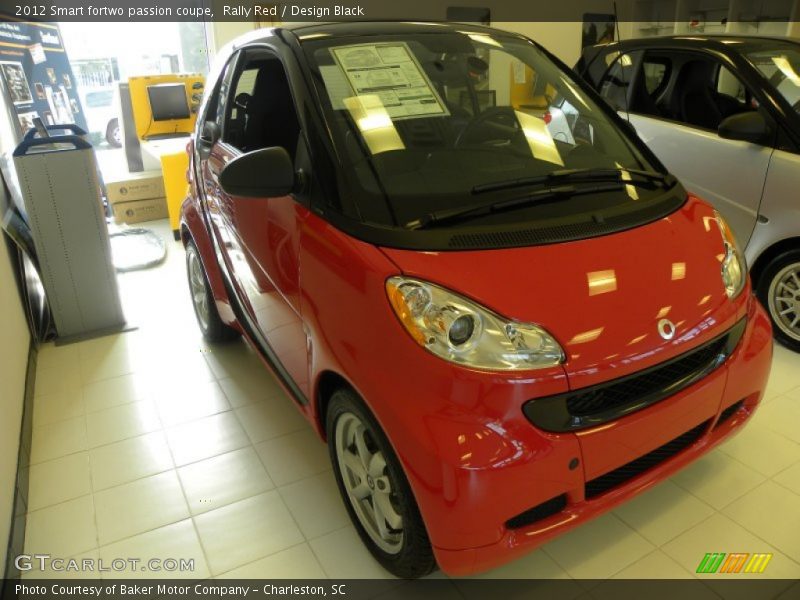 Rally Red / Design Black 2012 Smart fortwo passion coupe