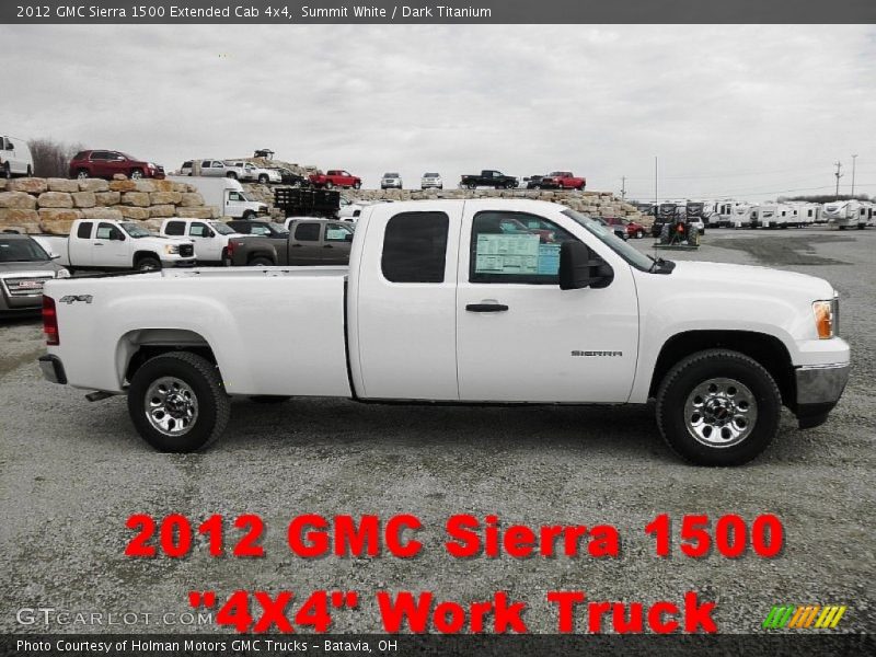 Summit White / Dark Titanium 2012 GMC Sierra 1500 Extended Cab 4x4