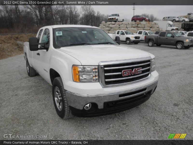 Summit White / Dark Titanium 2012 GMC Sierra 1500 Extended Cab 4x4