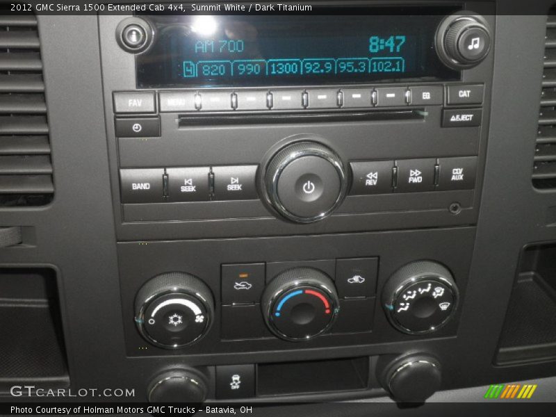 Summit White / Dark Titanium 2012 GMC Sierra 1500 Extended Cab 4x4
