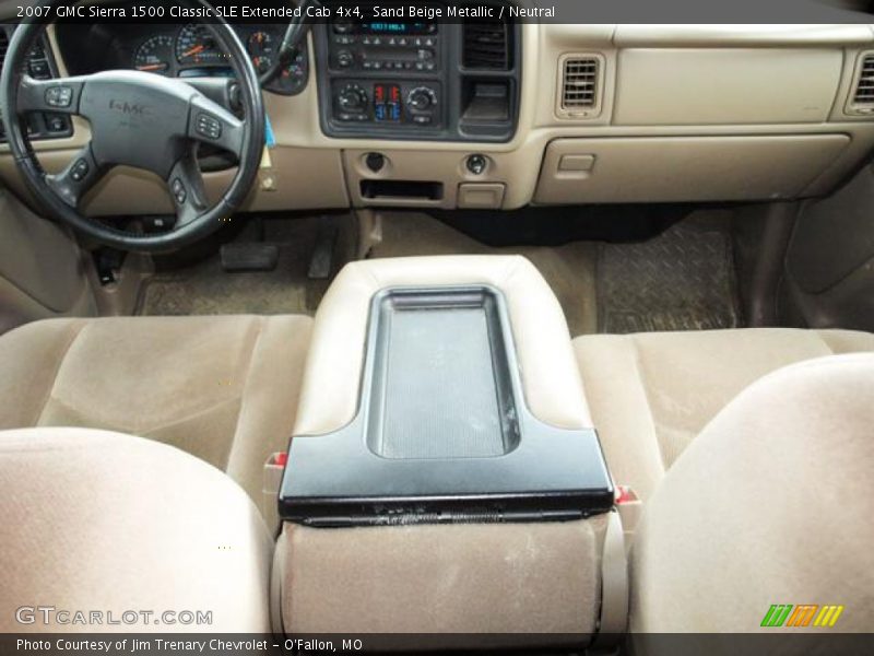 Sand Beige Metallic / Neutral 2007 GMC Sierra 1500 Classic SLE Extended Cab 4x4