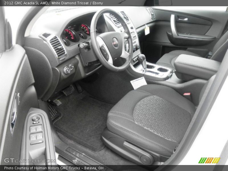 White Diamond Tricoat / Ebony 2012 GMC Acadia SL AWD