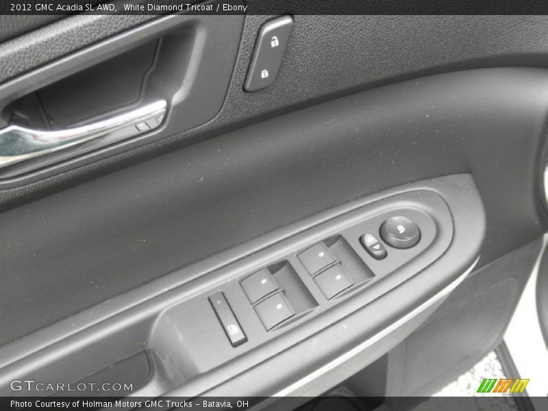 White Diamond Tricoat / Ebony 2012 GMC Acadia SL AWD
