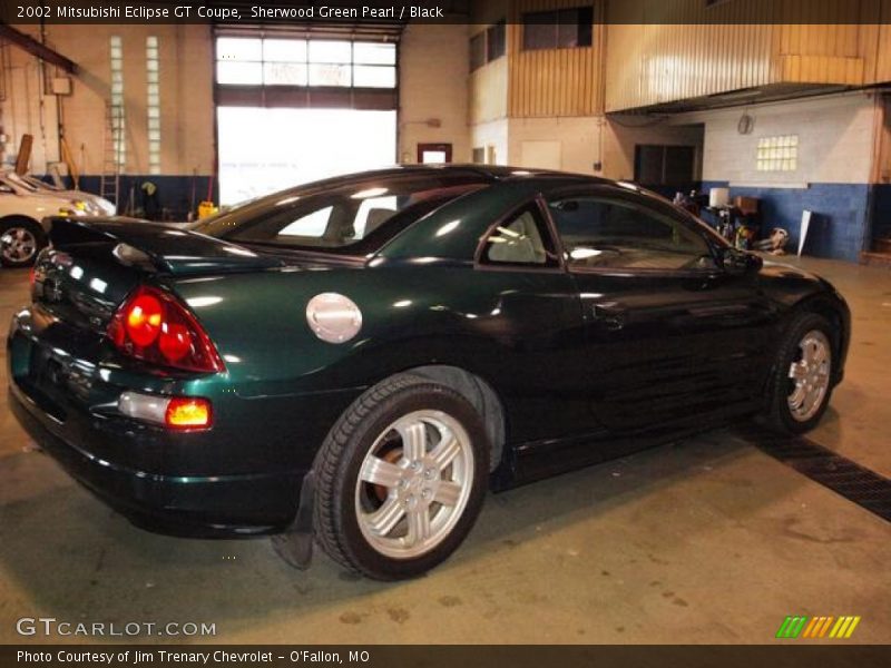 Sherwood Green Pearl / Black 2002 Mitsubishi Eclipse GT Coupe