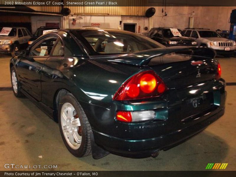 Sherwood Green Pearl / Black 2002 Mitsubishi Eclipse GT Coupe