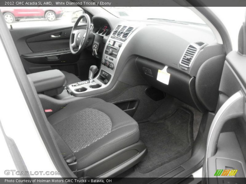 White Diamond Tricoat / Ebony 2012 GMC Acadia SL AWD