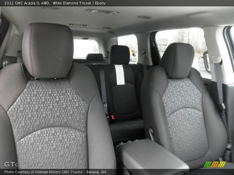 White Diamond Tricoat / Ebony 2012 GMC Acadia SL AWD