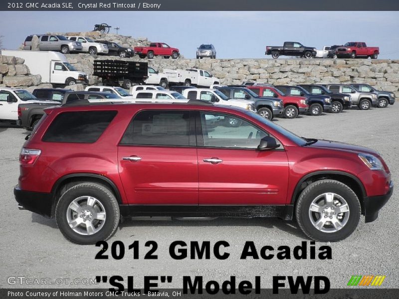 Crystal Red Tintcoat / Ebony 2012 GMC Acadia SLE