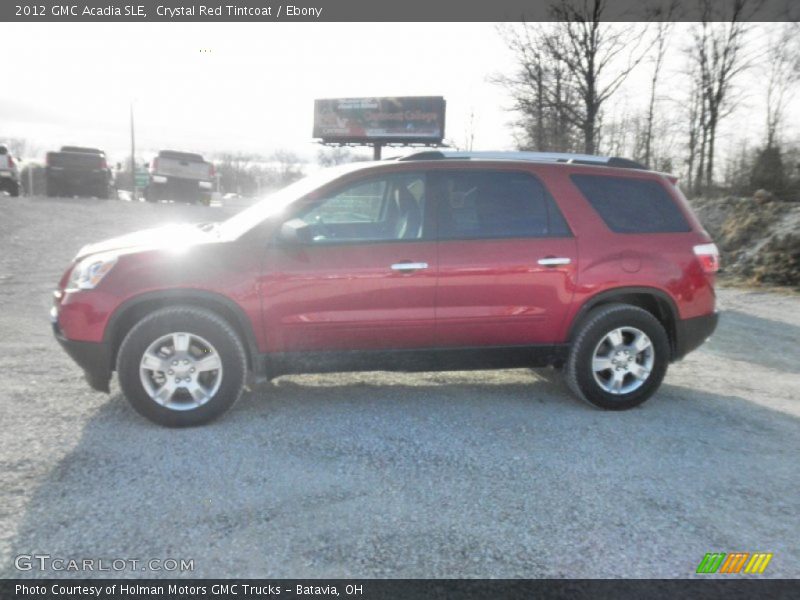 Crystal Red Tintcoat / Ebony 2012 GMC Acadia SLE
