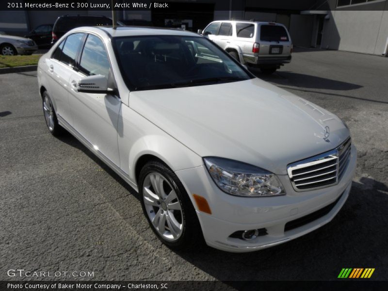 Arctic White / Black 2011 Mercedes-Benz C 300 Luxury