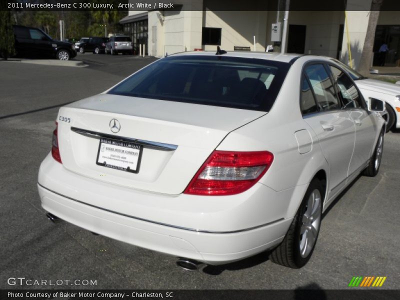 Arctic White / Black 2011 Mercedes-Benz C 300 Luxury