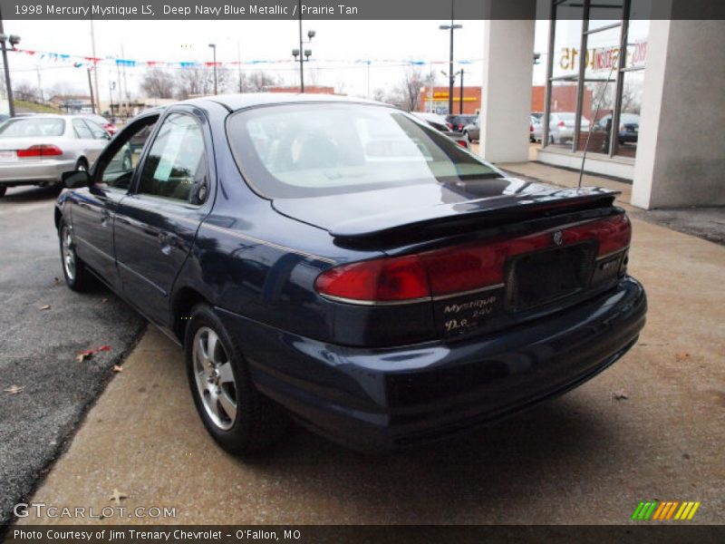 Deep Navy Blue Metallic / Prairie Tan 1998 Mercury Mystique LS