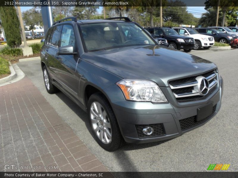 Sapphire Grey Metallic / Almond/Black 2012 Mercedes-Benz GLK 350