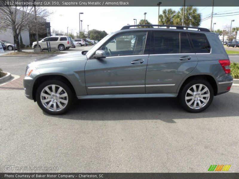 Sapphire Grey Metallic / Almond/Black 2012 Mercedes-Benz GLK 350
