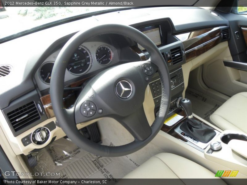 Sapphire Grey Metallic / Almond/Black 2012 Mercedes-Benz GLK 350