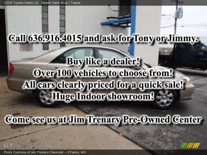 Desert Sand Mica / Taupe 2004 Toyota Camry LE