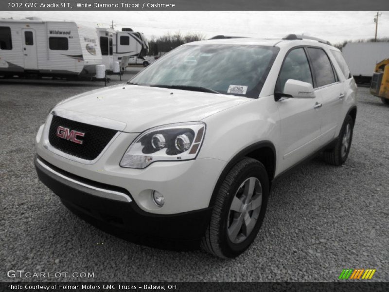 White Diamond Tricoat / Cashmere 2012 GMC Acadia SLT