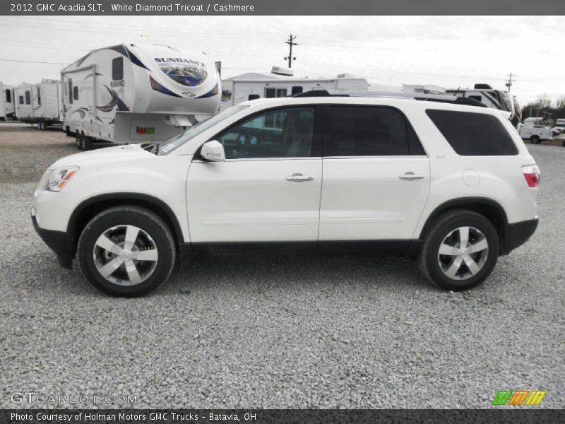 White Diamond Tricoat / Cashmere 2012 GMC Acadia SLT
