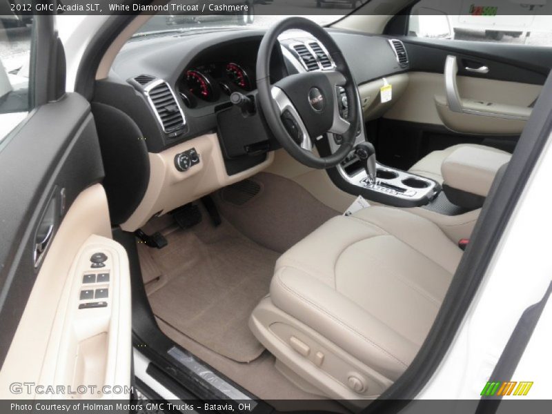White Diamond Tricoat / Cashmere 2012 GMC Acadia SLT
