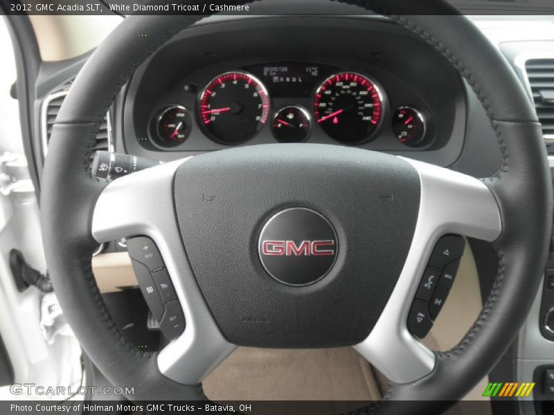 White Diamond Tricoat / Cashmere 2012 GMC Acadia SLT