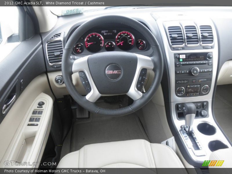 White Diamond Tricoat / Cashmere 2012 GMC Acadia SLT