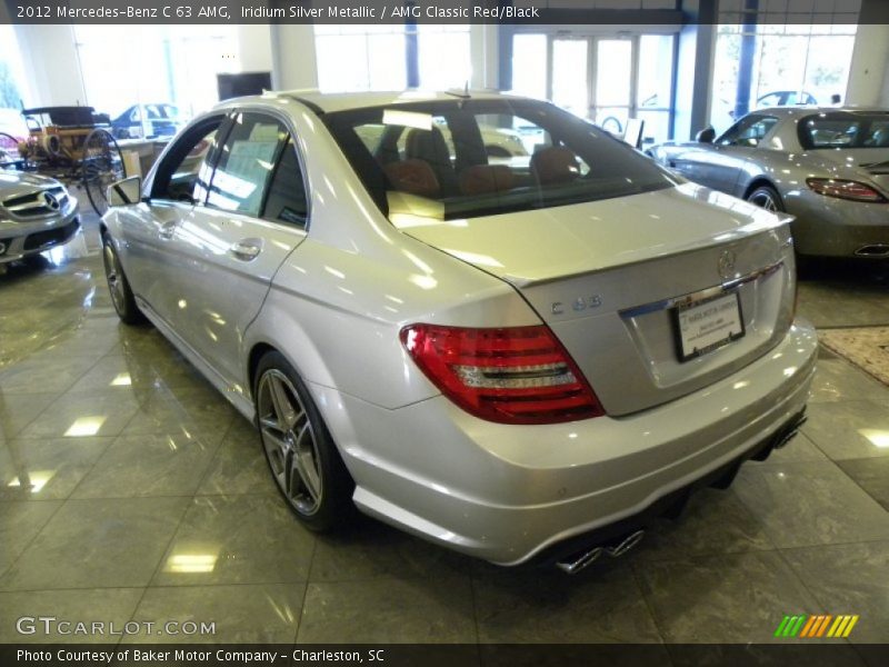 Iridium Silver Metallic / AMG Classic Red/Black 2012 Mercedes-Benz C 63 AMG