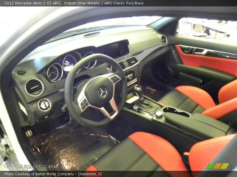  2012 C 63 AMG AMG Classic Red/Black Interior