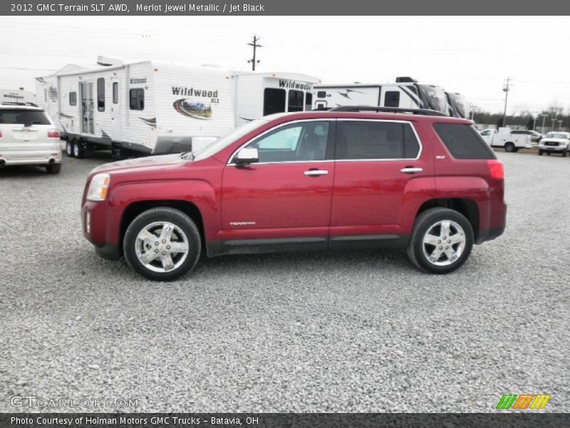Merlot Jewel Metallic / Jet Black 2012 GMC Terrain SLT AWD