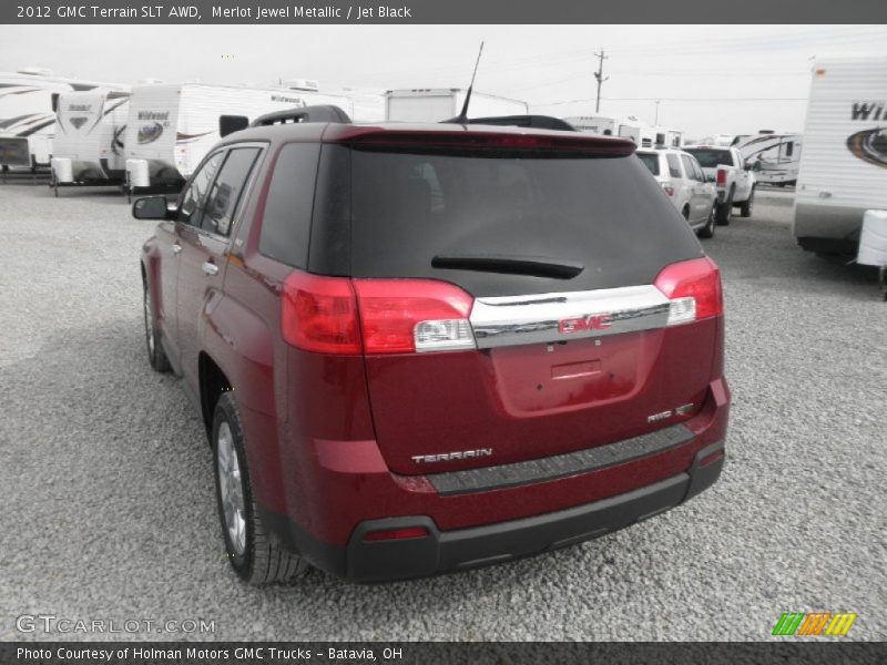 Merlot Jewel Metallic / Jet Black 2012 GMC Terrain SLT AWD