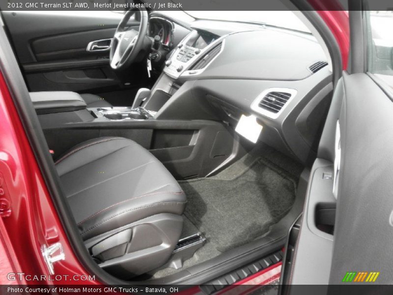 Merlot Jewel Metallic / Jet Black 2012 GMC Terrain SLT AWD