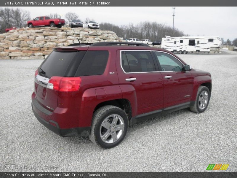 Merlot Jewel Metallic / Jet Black 2012 GMC Terrain SLT AWD