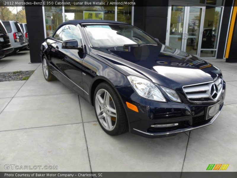 Lunar Blue Metallic / Almond/Mocha 2012 Mercedes-Benz E 350 Cabriolet