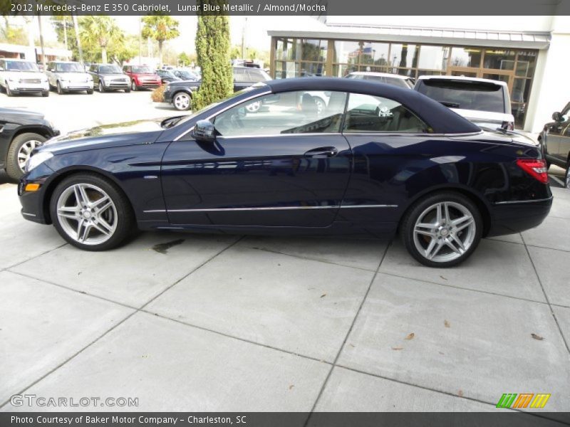 Lunar Blue Metallic / Almond/Mocha 2012 Mercedes-Benz E 350 Cabriolet