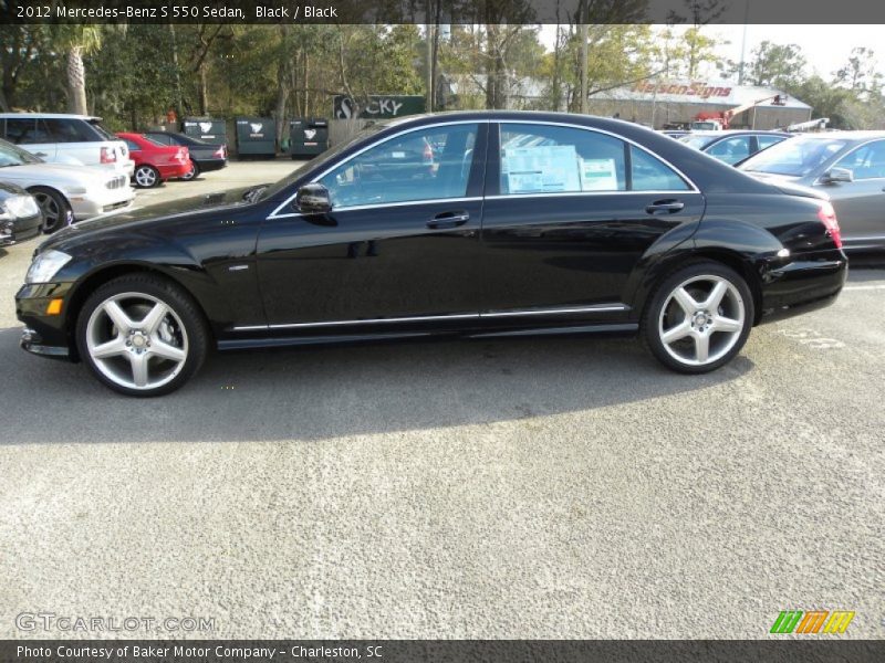 Black / Black 2012 Mercedes-Benz S 550 Sedan