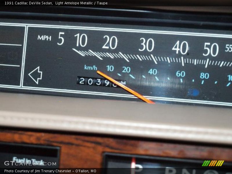 Light Antelope Metallic / Taupe 1991 Cadillac DeVille Sedan