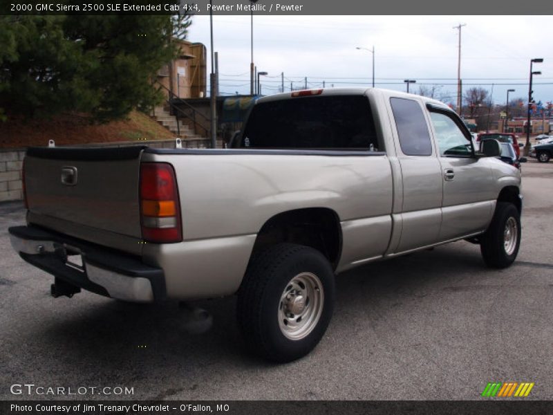 Pewter Metallic / Pewter 2000 GMC Sierra 2500 SLE Extended Cab 4x4