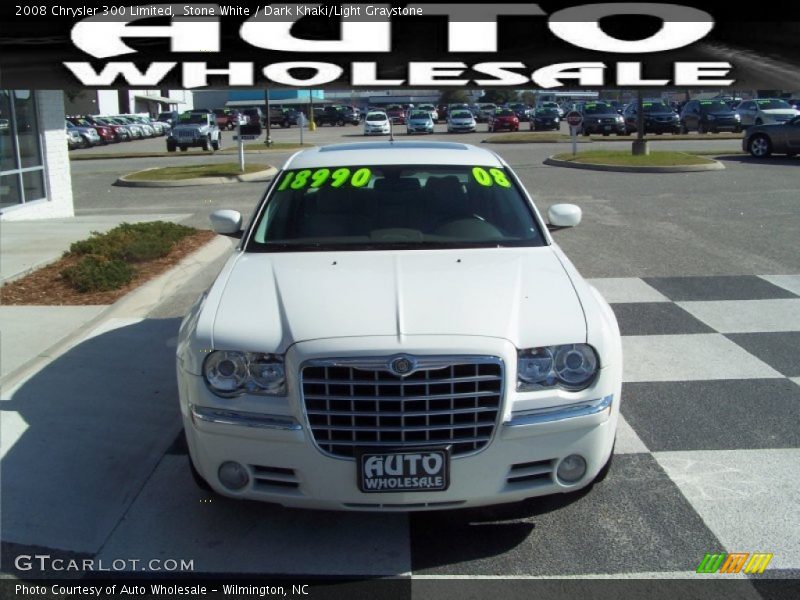 Stone White / Dark Khaki/Light Graystone 2008 Chrysler 300 Limited