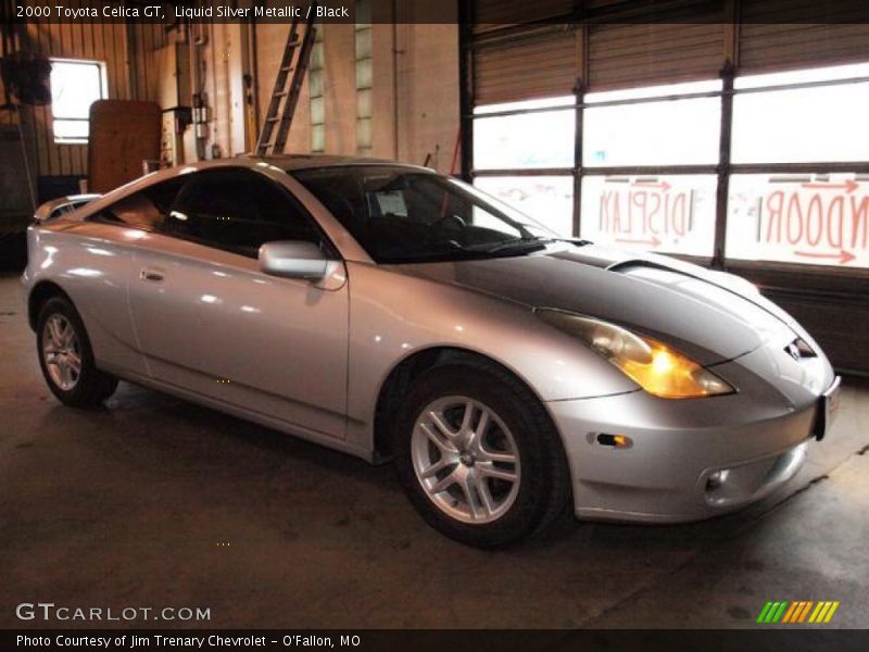 Liquid Silver Metallic / Black 2000 Toyota Celica GT