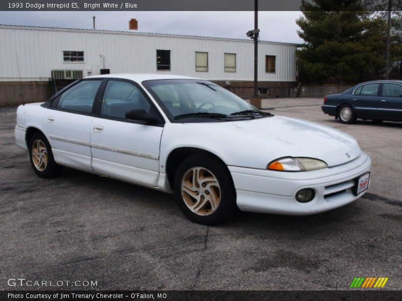Bright White / Blue 1993 Dodge Intrepid ES