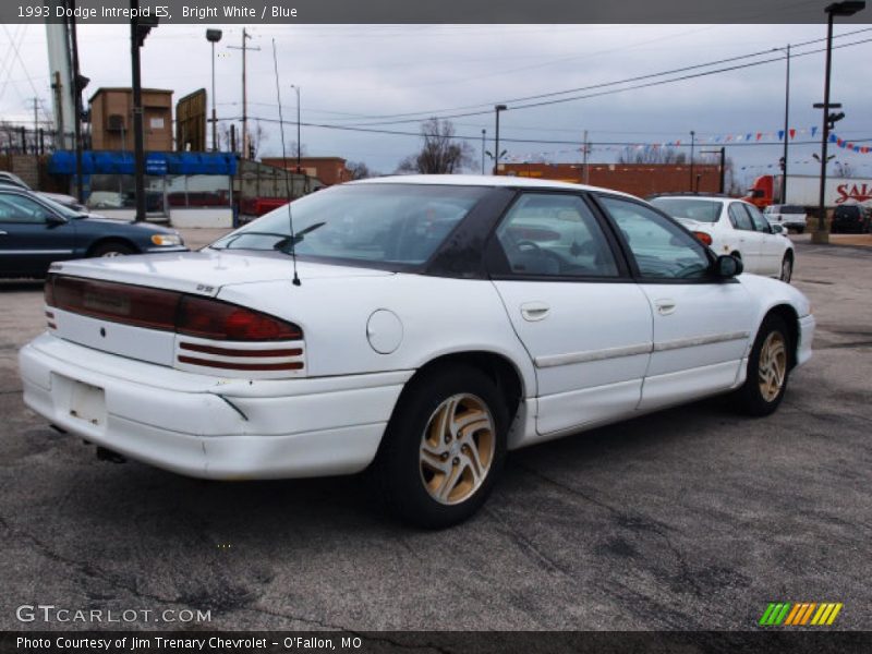 Bright White / Blue 1993 Dodge Intrepid ES